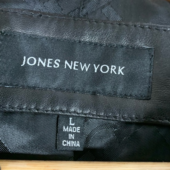 JONES Leather Jacket Size Large - Picture 7 of 8